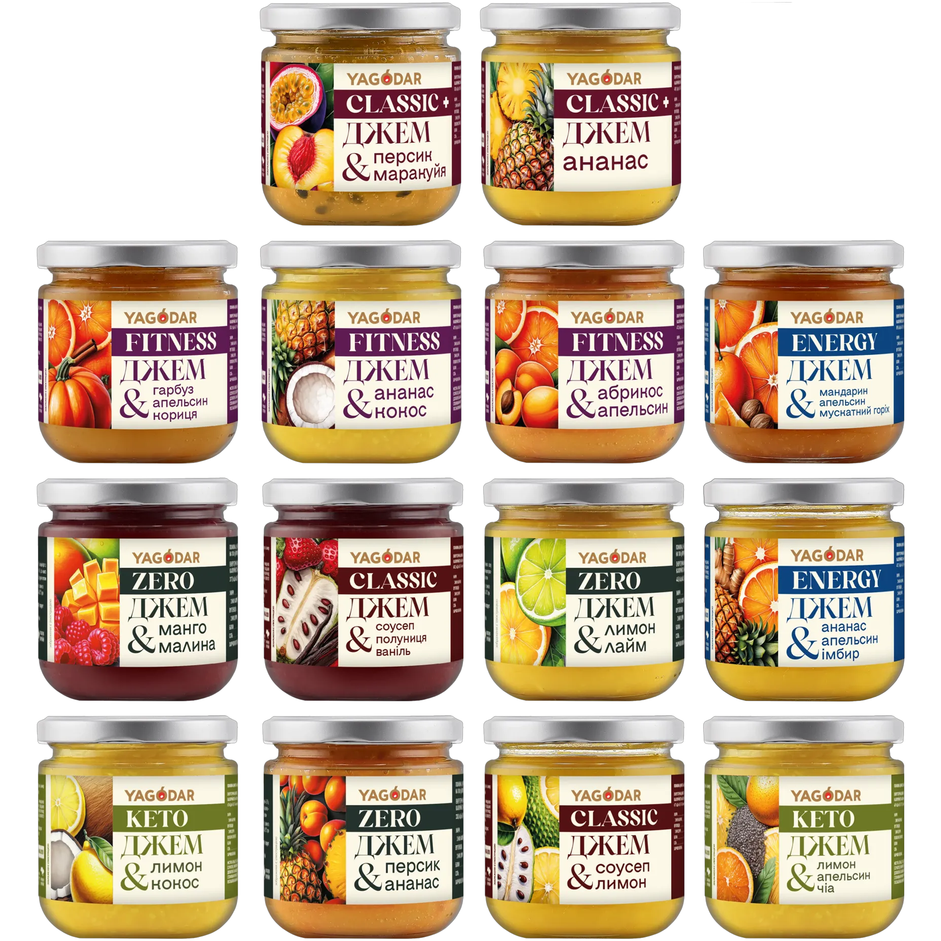 Тропический набор из экзотичных джемов