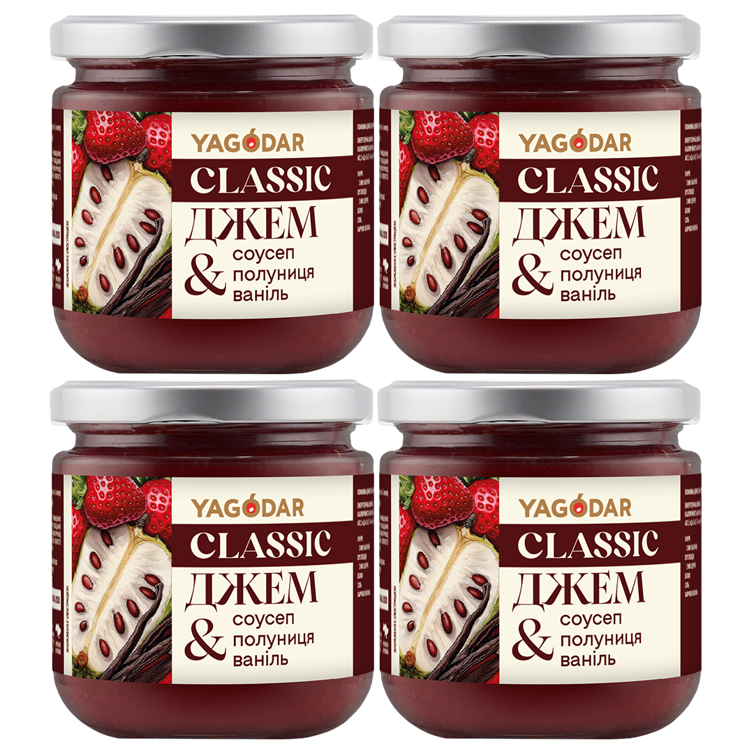 4 джема Клубника Соусеп Ваниль