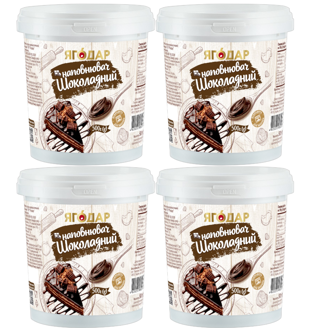 Set of thermostable chocolate fillings