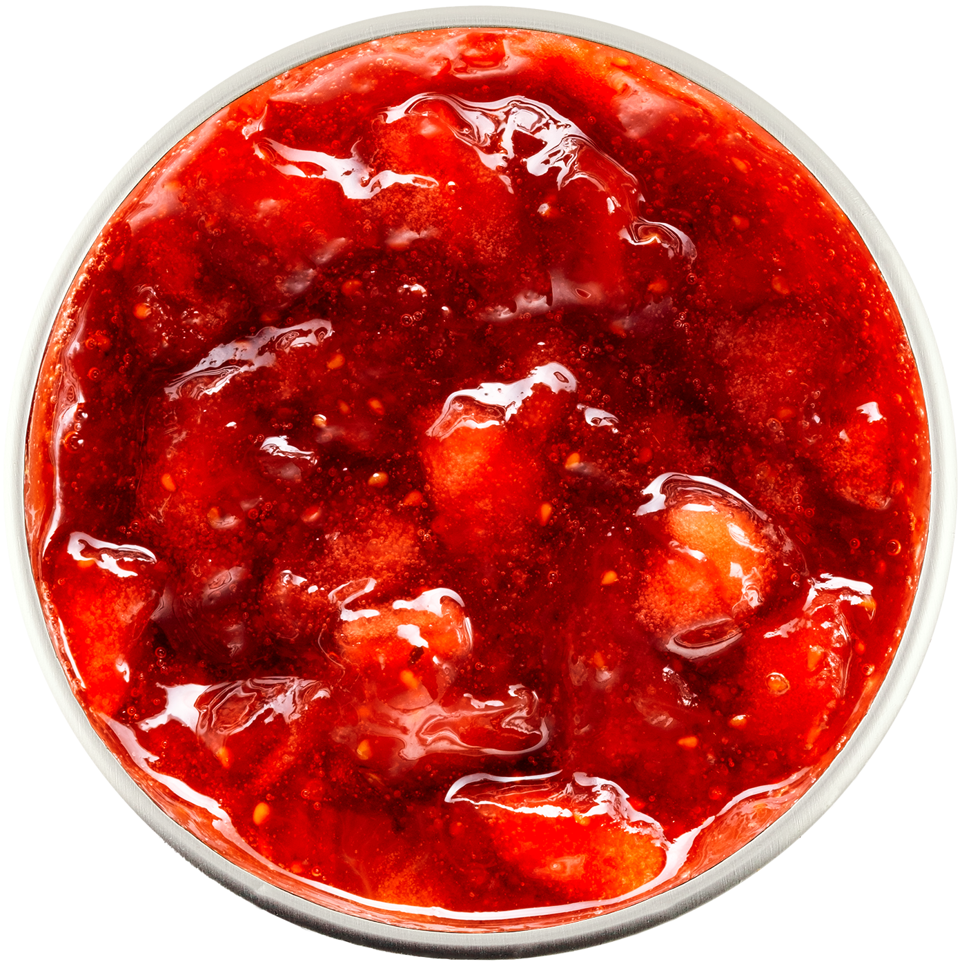 Jar of sugar-free strawberry and wild strawberry jam