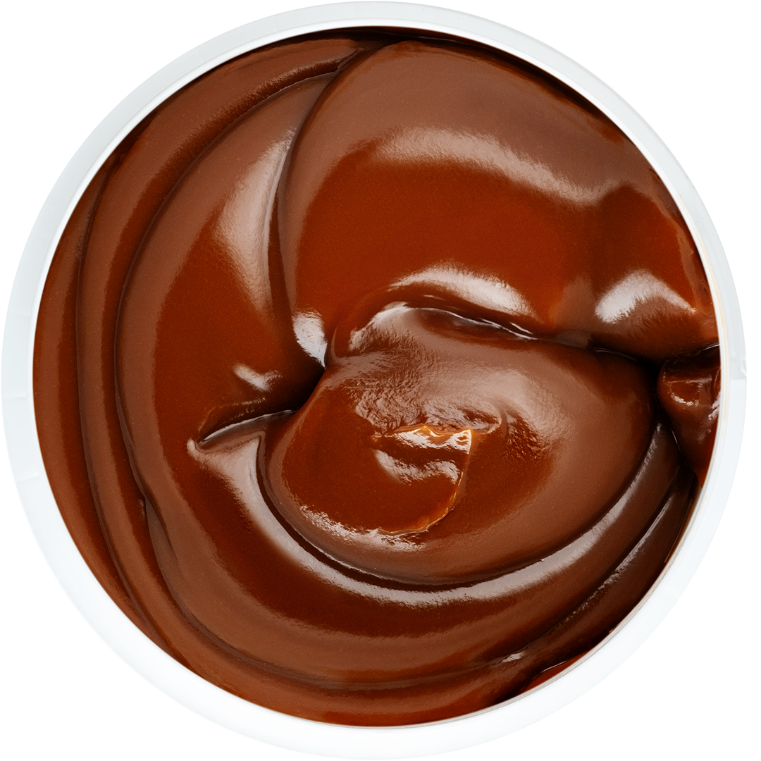 Jar of “Toffee” filling texture for baking and desserts