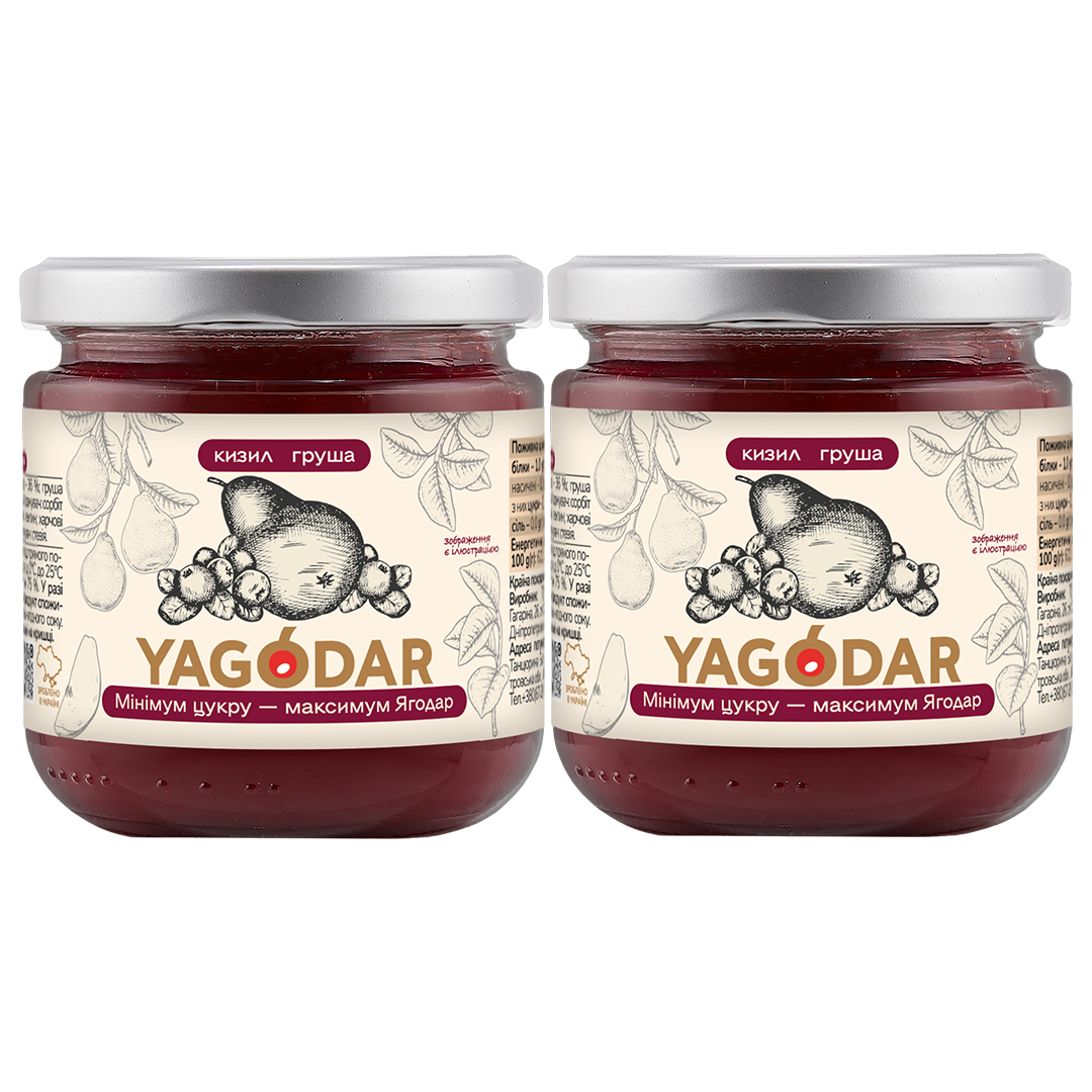 2 джема кизил груша з мінімум цукру