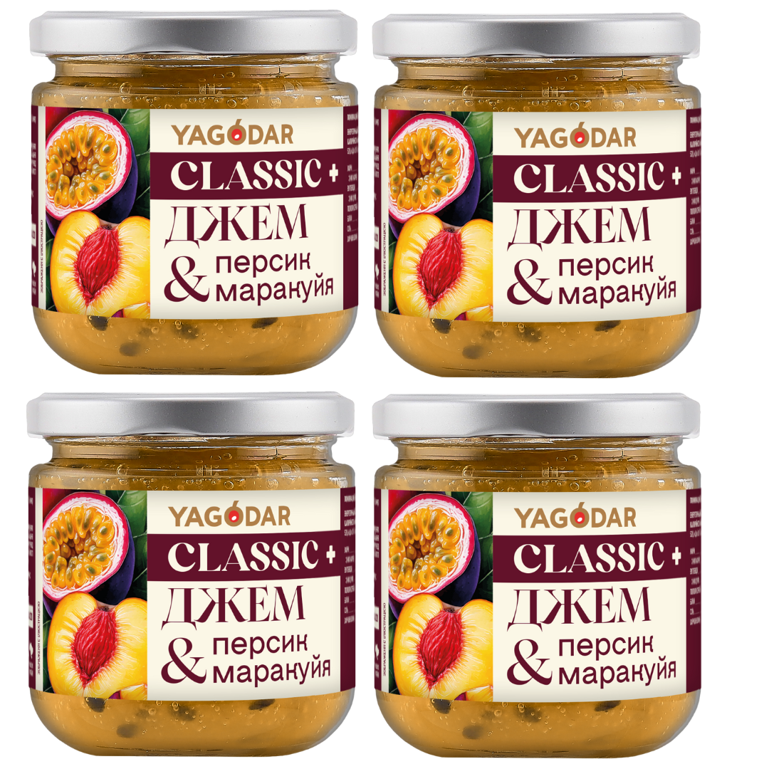 4 peach-passion fruit jams with minimal sugar