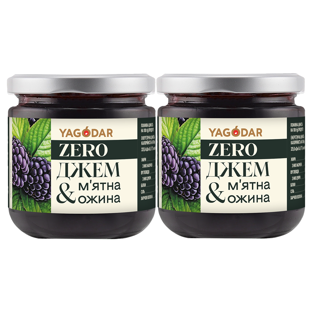 Мятная Ежевика джем без сахара 420 г - yagodar.ua