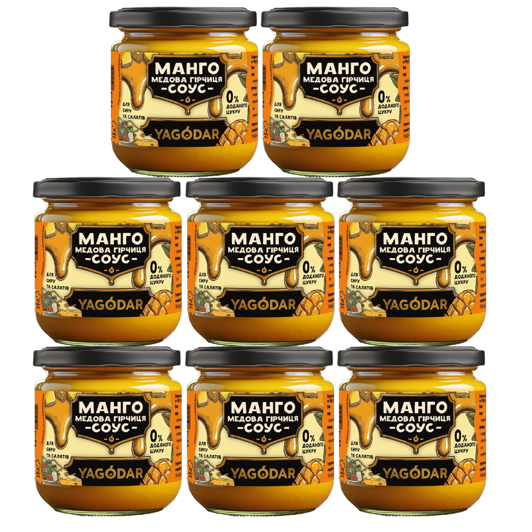 Sugar-free mango and mustard sauces, 1680 g