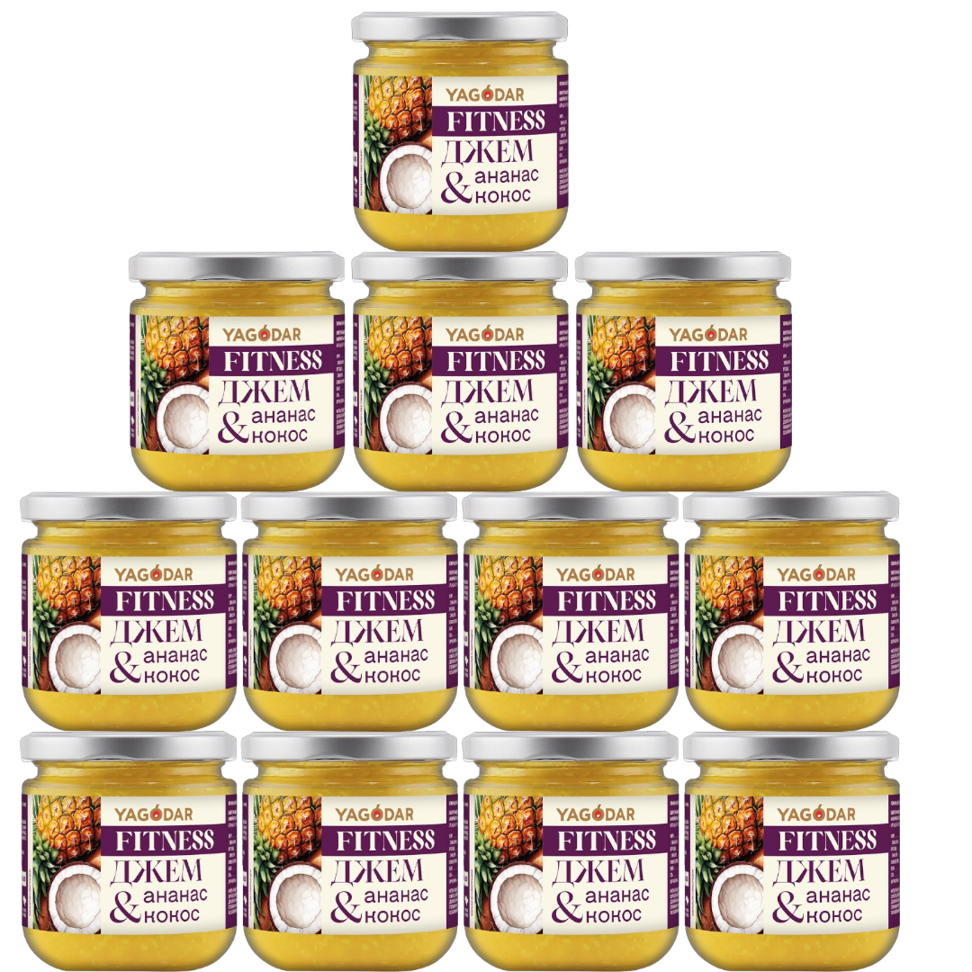 Sugar-free pineapple-coconut jam, 2.52 kg