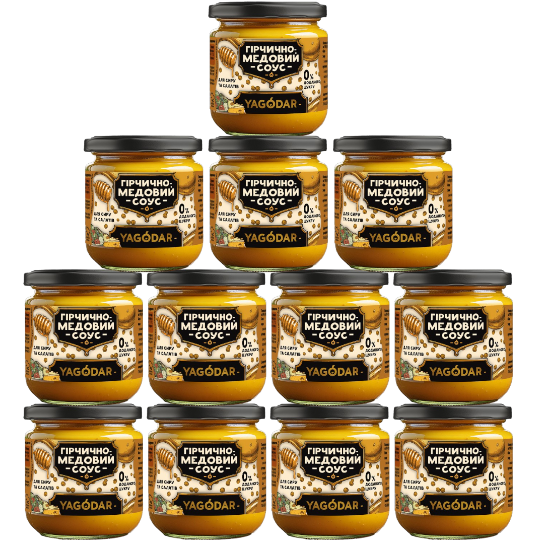 Honey and mustard sauce without sugar, 2.5 kg