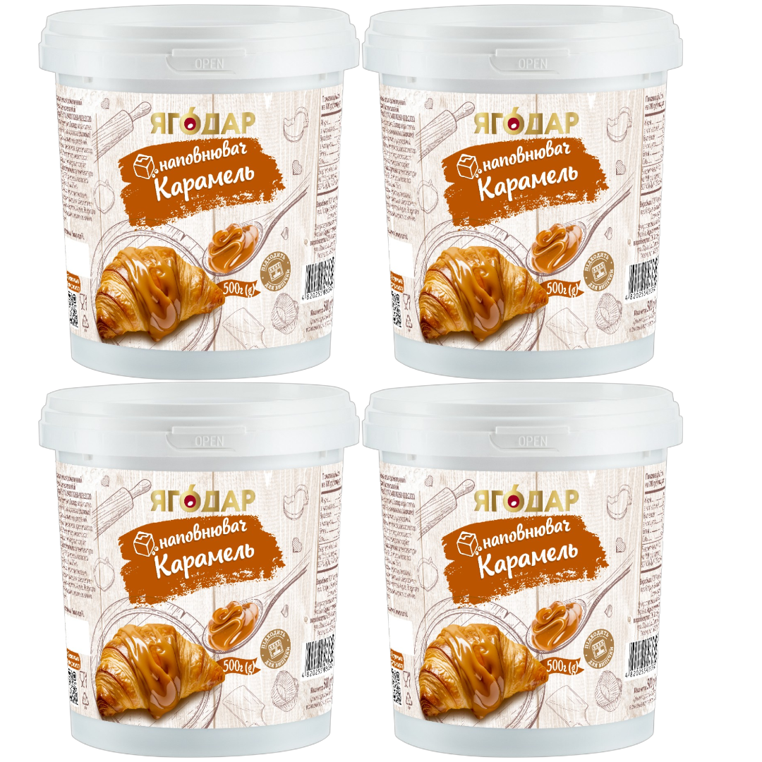 Thermostable caramel filling for desserts and baked goods