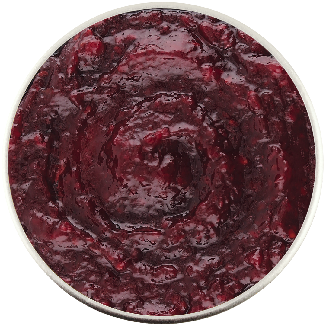 Raspberry-orange jam with minimal sugar Jar of low-sugar raspberry and orange jam