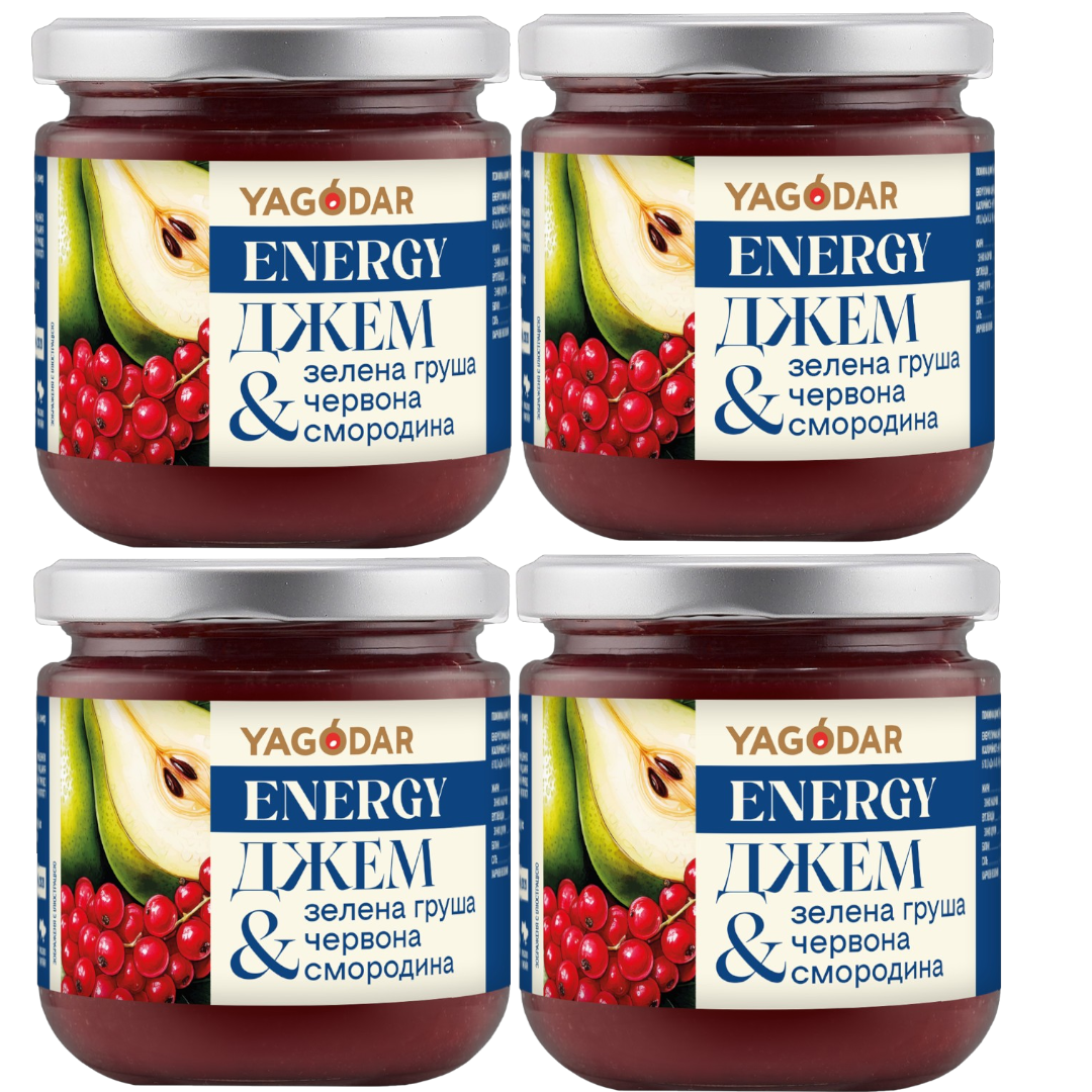 Sugar-free jam set, Red Currant-Pear, 4×210 g