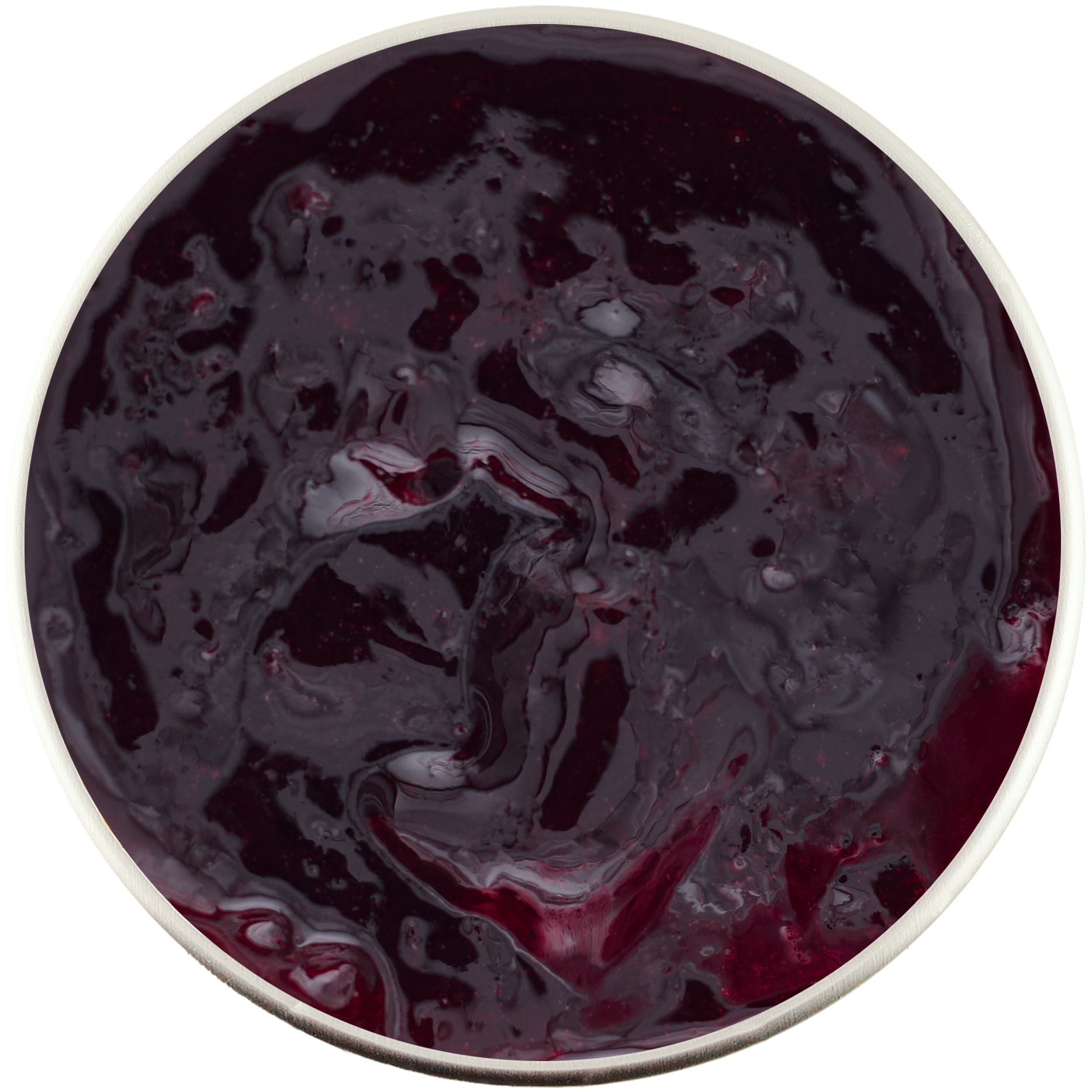 Jar of plum jam for diabetics, sugar-free