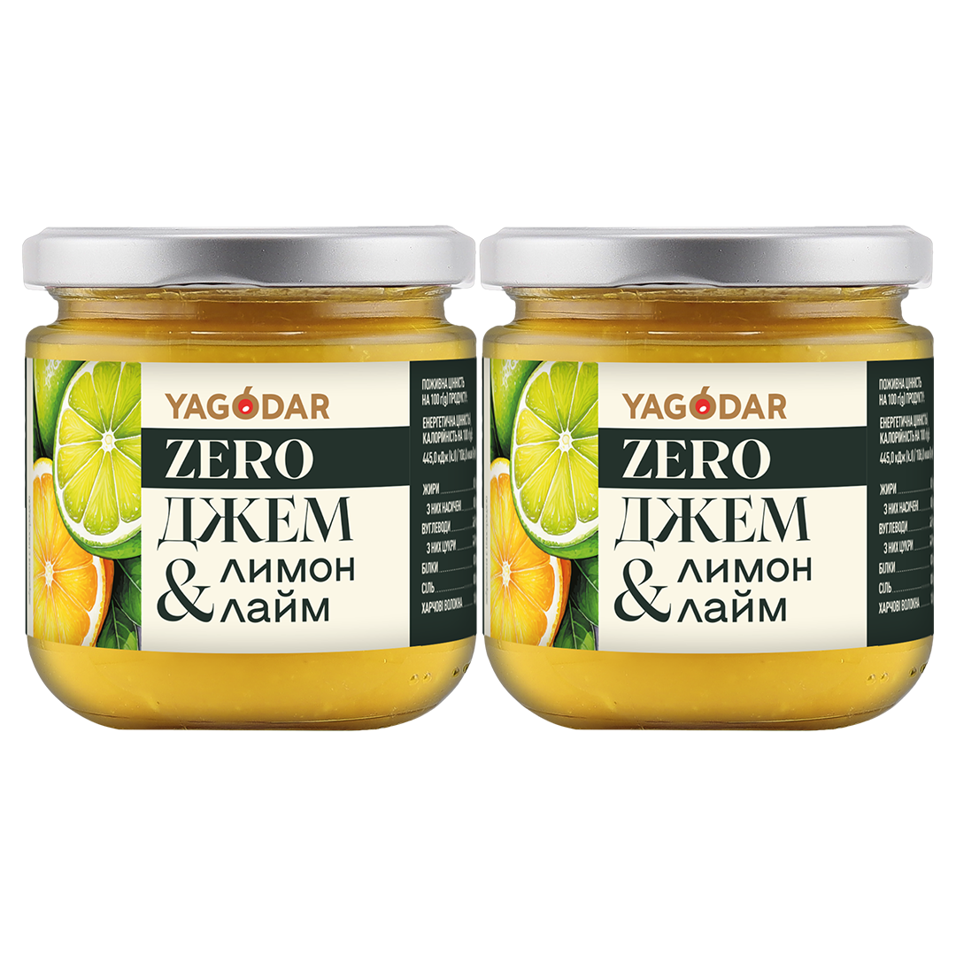 Sugar-free lemon-lime jam 420 g 2 sugar-free lemon-lime jams