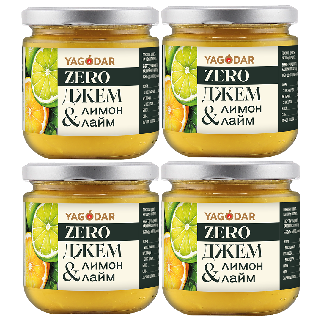 4 sugar-free lemon-lime jam 840 g