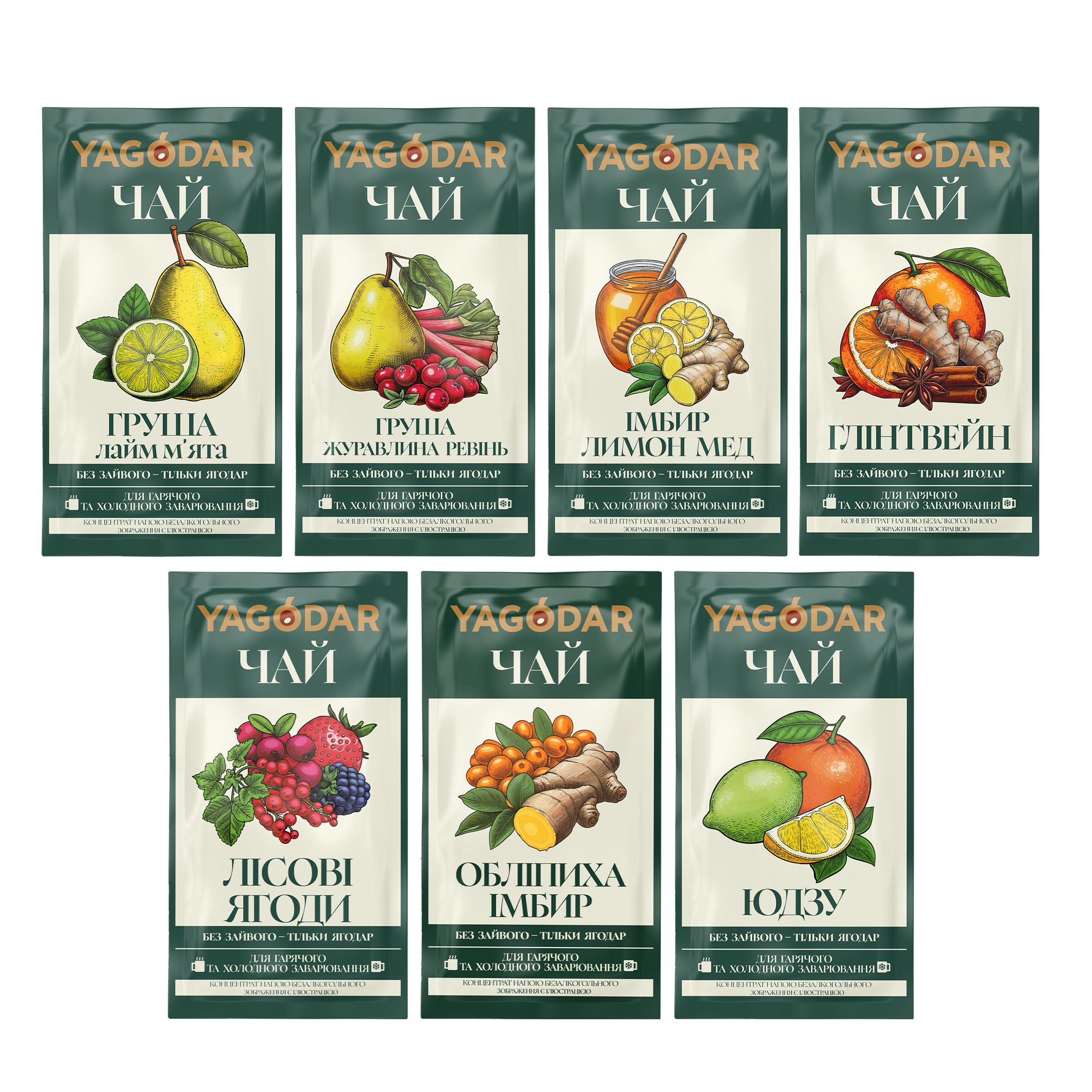 All Yagodar teas set