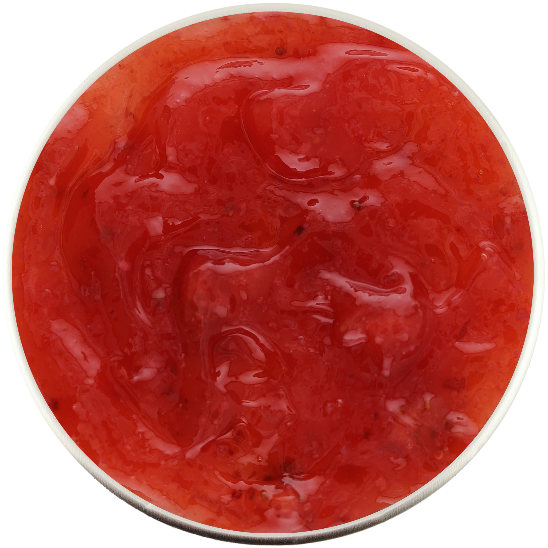 Jam with soursop, strawberry and vanilla