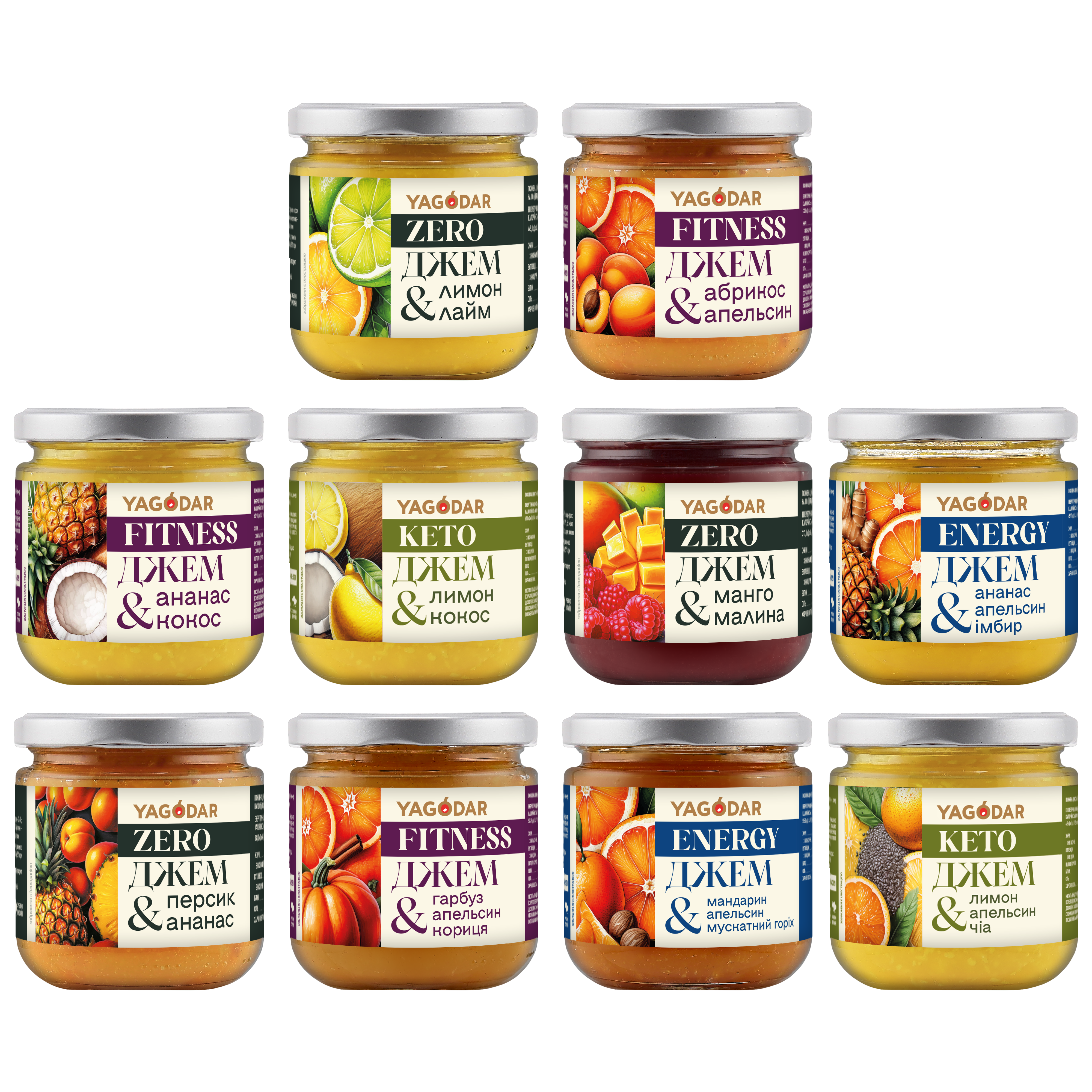 Sugar-free tropical jams