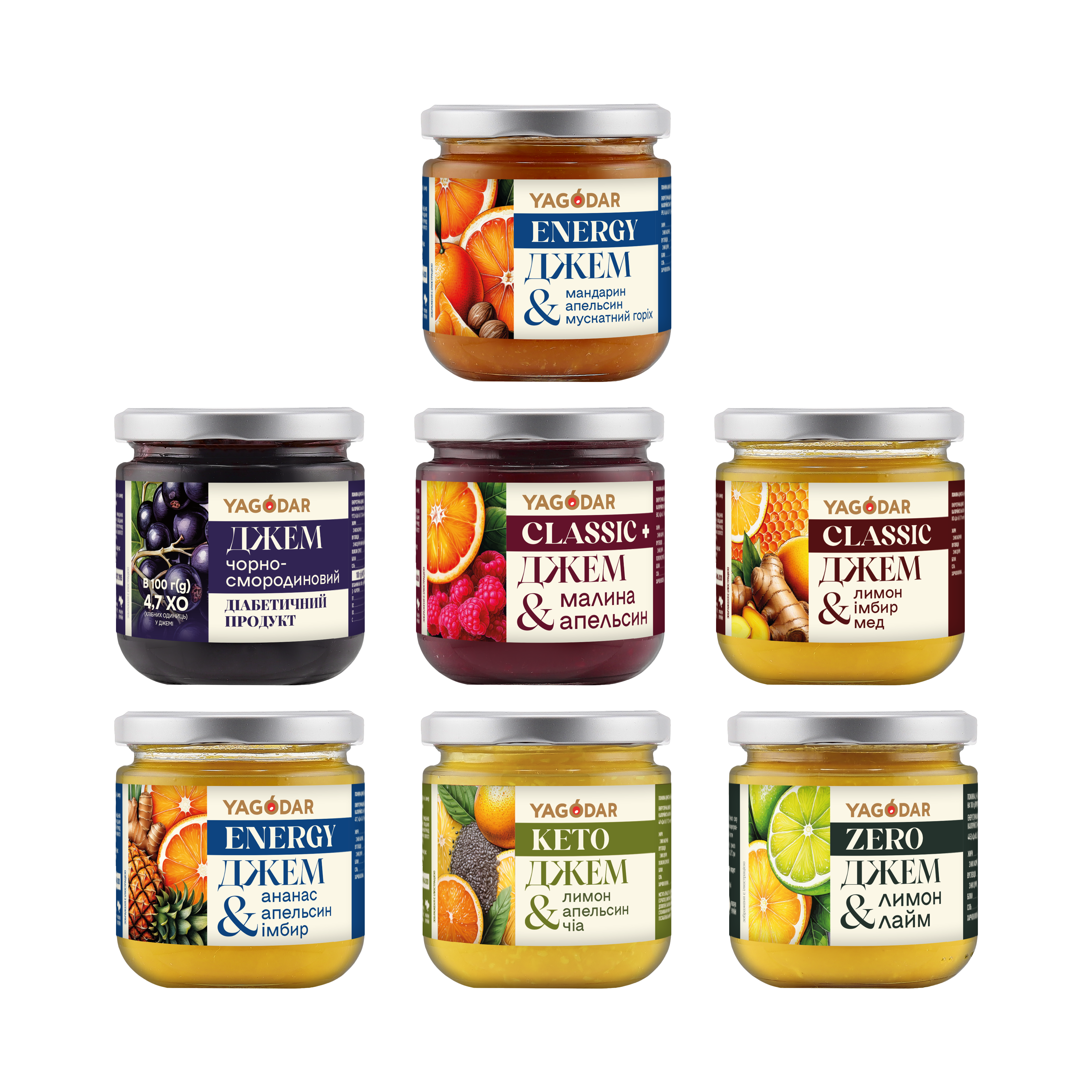 Assorted vitamin jams