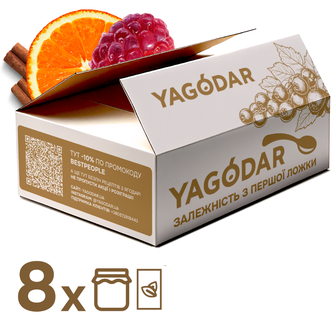 4 jams and 4 teas, set