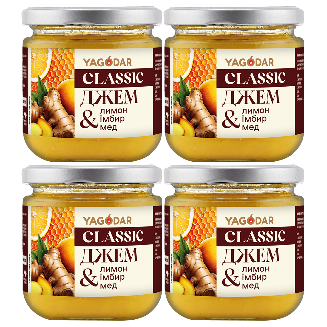 4 джема Лимон Имбирь Мед