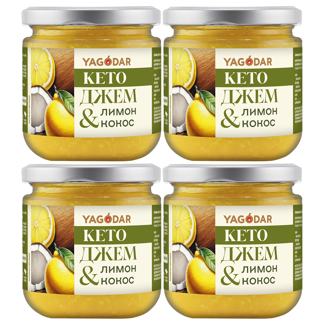 4 кето джема Лимон Кокос
